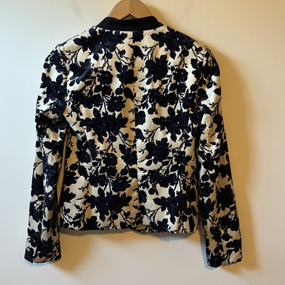 Tory Burch Dayton Velour Floral Blazer - Picture 10 of 11